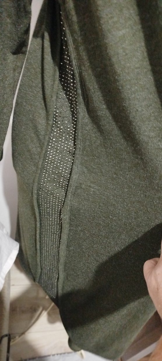 Uzun Kollu Salaş Kadın Triko Elbise - Görsel 4