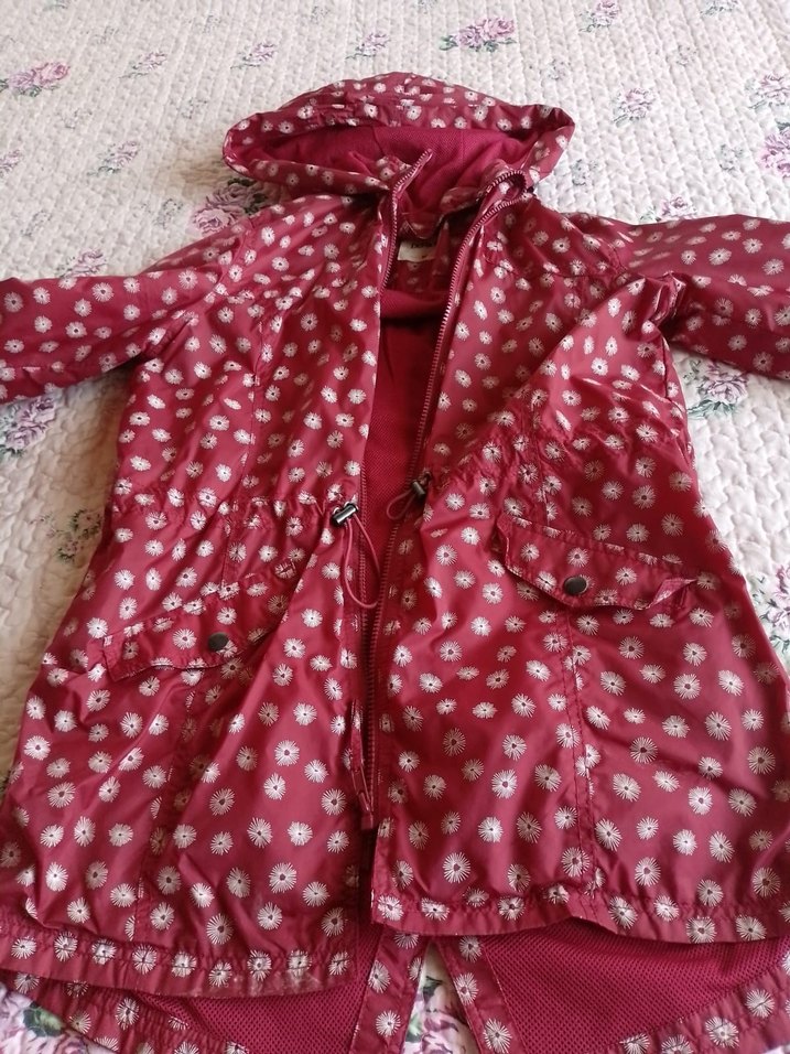 çiçeki Kız DeFacto yağmurluk - Görsel 3