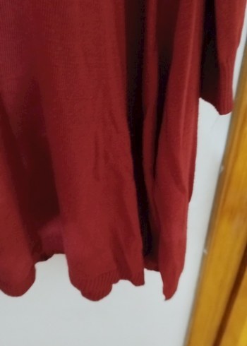 m Beden Bordo Kadın Uzun Kollu Yün Tunik