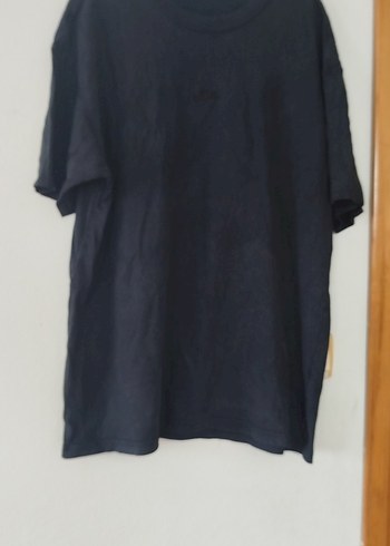 2K Siyah Oversize Bisiklet Yaka Tisort