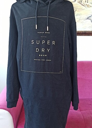 Uzun kalın kapşonlu sweat M l XL beden olur elbise gibidir