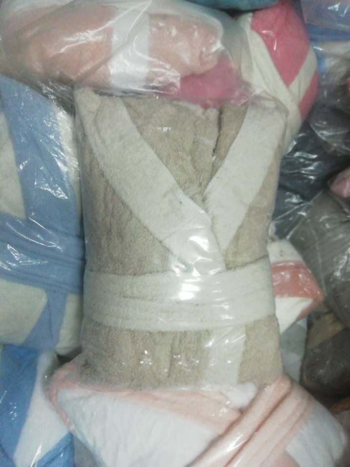 Pastel Renkli Çok Renkli Batik Desenli Bornoz 11 yaş - Görsel 2