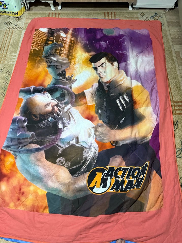 Çocuklar için çift taraflı yatak örtüsü battaniye - Görsel 3