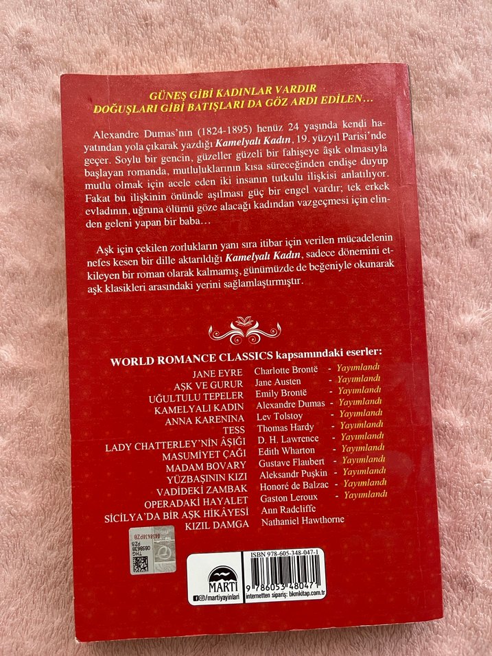 Kamelyalı Kadın - Alexandre Dumas - Görsel 2