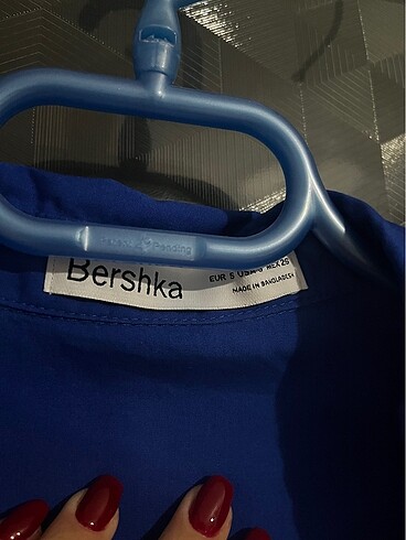 s Beden mavi Renk Bershka Gömlek