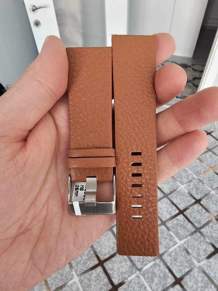 Diesel uyumlu gerçek deri kayış 26 mm - Görsel 2