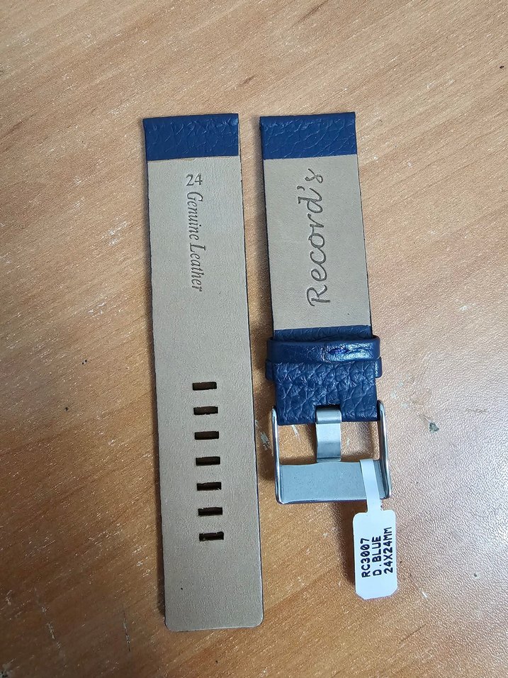 Lacivert Deri Saat Kayışı Diesel uyumlu - Görsel 2