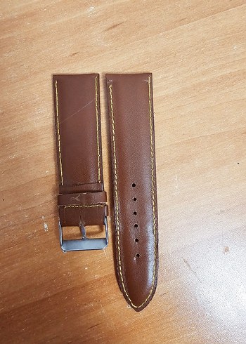 Beden camel Renk 24 mm hakiki deri saat Kayışı