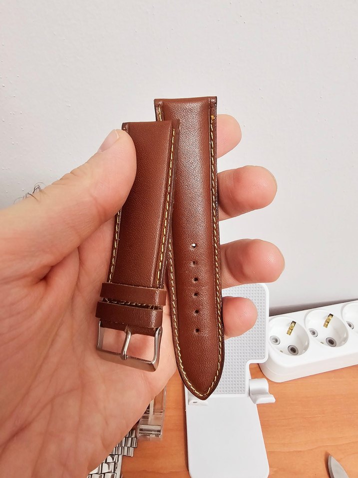 24 mm hakiki deri saat Kayışı - Görsel 2