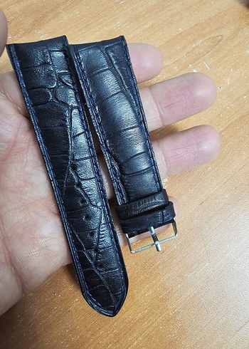 Seiko 22 mm SiyahErkek Saat Kayışı