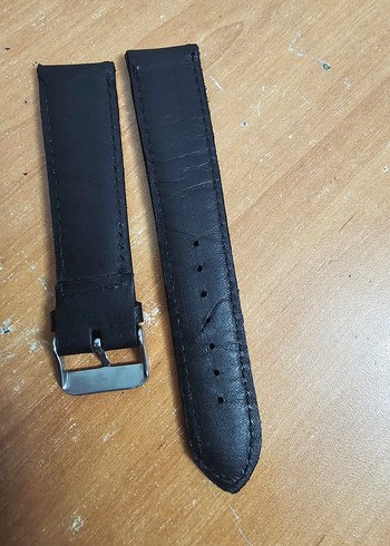 Diğer Siyah 22 mm deri Erkek Saat Kayışı