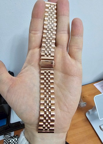 20mm Jubile Altın Renk  Saat Kordonu - Görsel 3