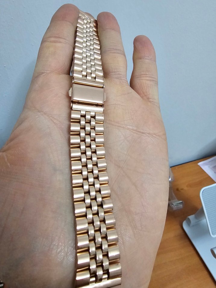 20mm Jubile Altın Renk  Saat Kordonu - Görsel 2