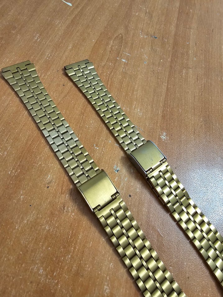 Altın renk Erkek Saat Kordonu - Görsel 2