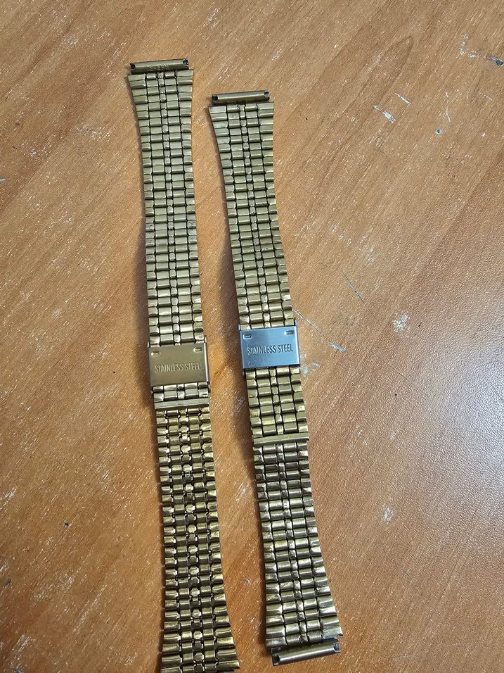 Altın renk Erkek Saat Kordonu - Görsel 4