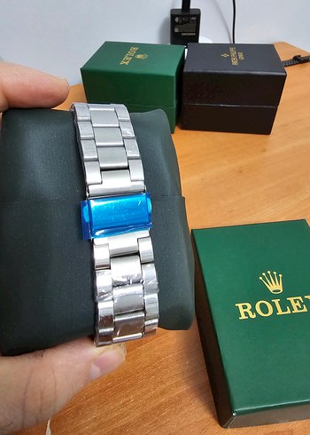 Rolex Siyah Klasik Erkek Kol Saati - Görsel 5