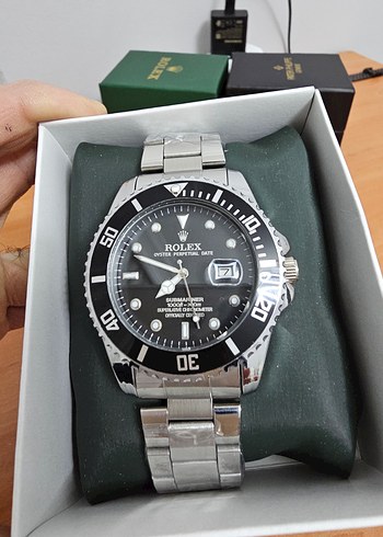 Rolex Siyah Klasik Erkek Kol Saati - Görsel 2