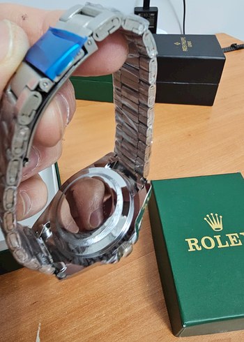 Rolex Siyah Klasik Erkek Kol Saati - Görsel 4