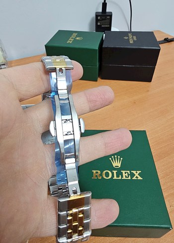 Klasik Altın Renk Erkek Kol Saati - Görsel 7