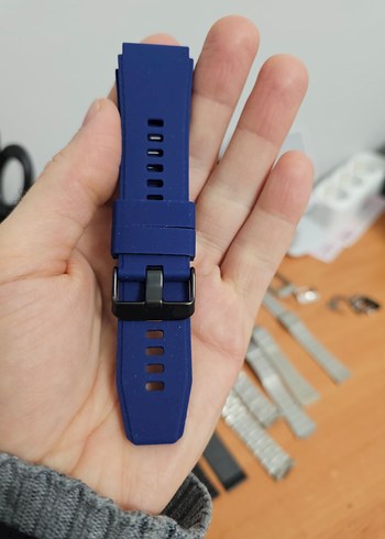 Mavi silikon kordonlar 22 mm - Görsel 2