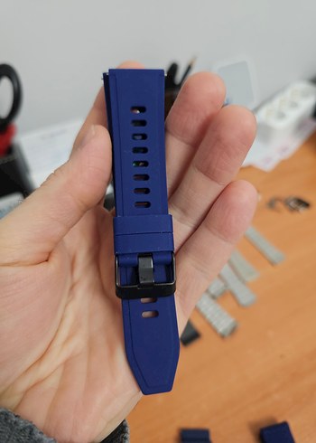 Mavi silikon kordonlar 22 mm - Görsel 5