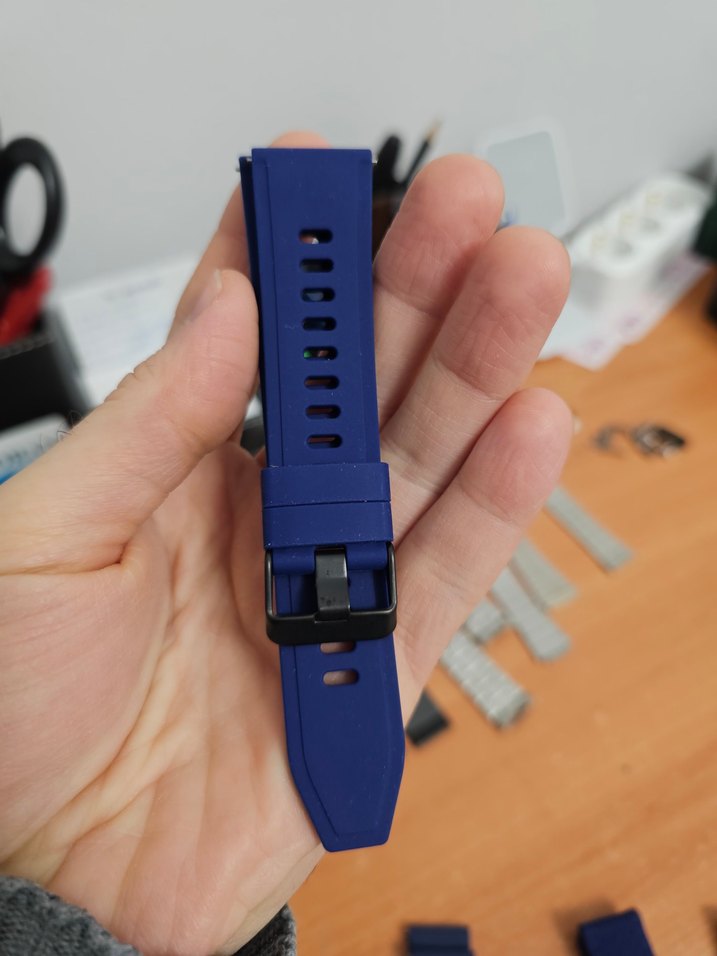 Mavi silikon kordonlar 22 mm - Görsel 5