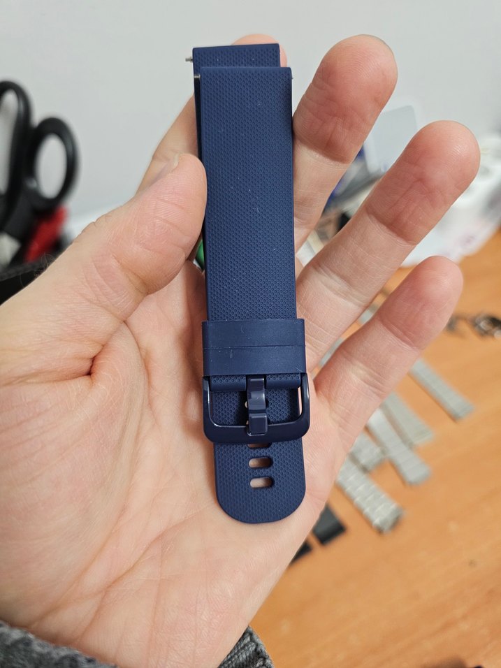 Mavi silikon kordonlar 22 mm - Görsel 4