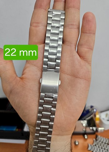 Çelik Saat Kordonu 22 mm - Görsel 4