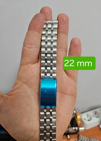 Çelik Saat Kordonu 22 mm - Görsel 8