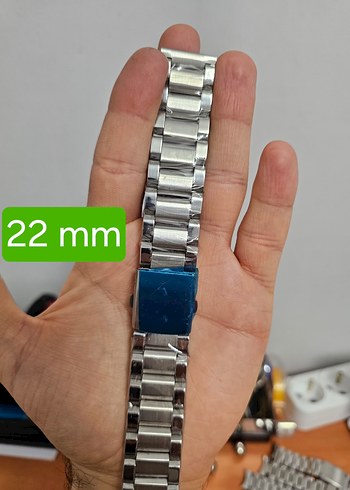 Çelik Saat Kordonu 22 mm - Görsel 6