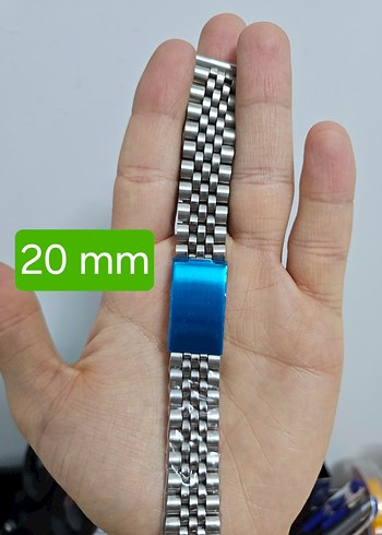 20mm Erkek Saat Kordonu Metal - Görsel 6