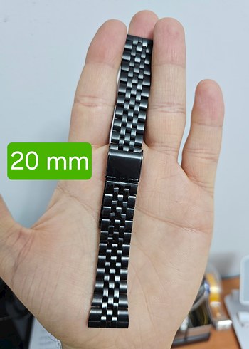 20mm Erkek Saat Kordonu Metal - Görsel 9