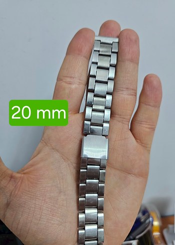 20 mm Çelik Saat Kayışı - Görsel 7