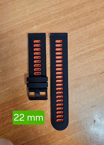 Siyah 22mm Erkek Saat Kordonu