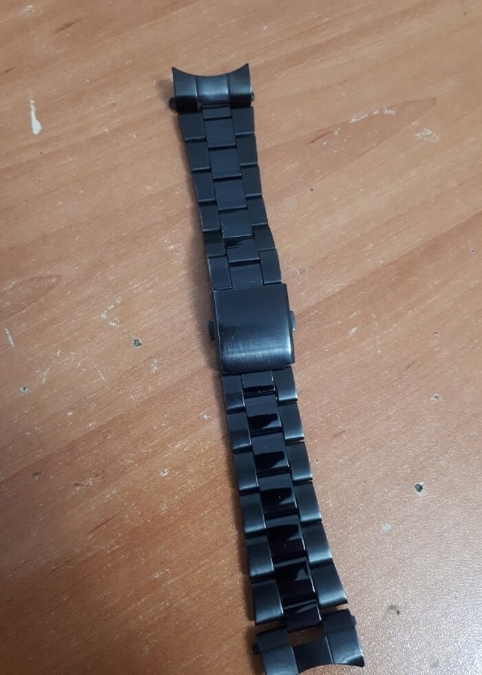 Siyah çelik kordon 24 mm - Görsel 5