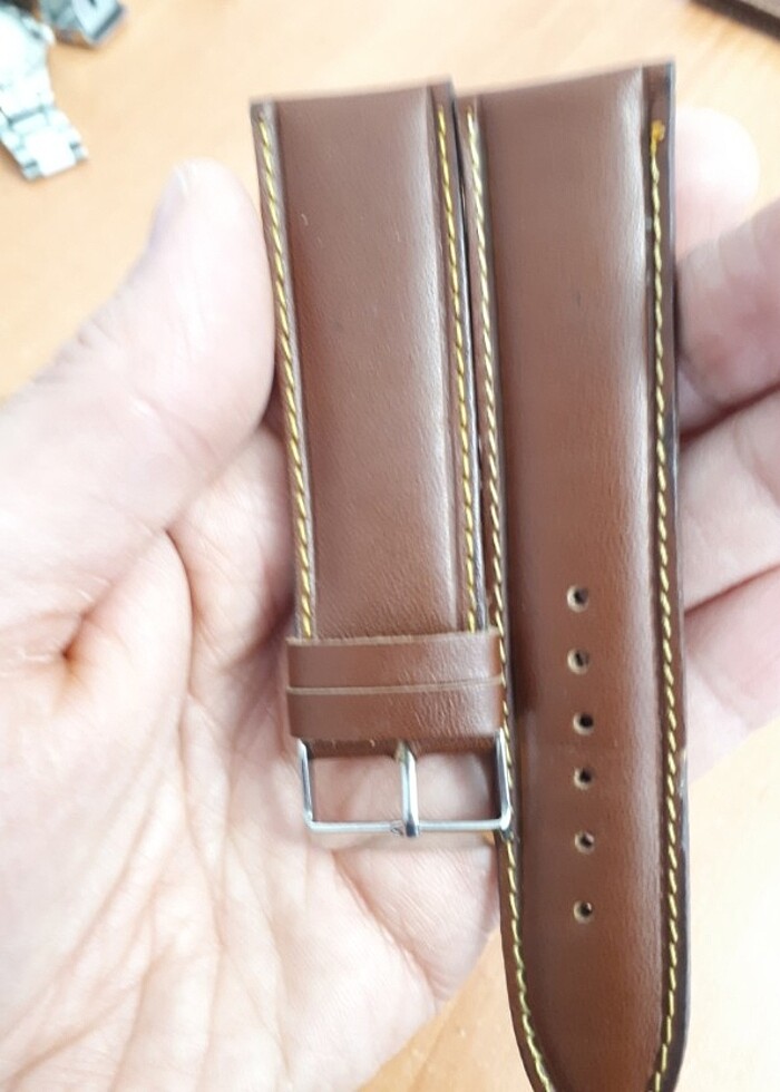 Gerçek deri kordon 24 mm - Görsel 2