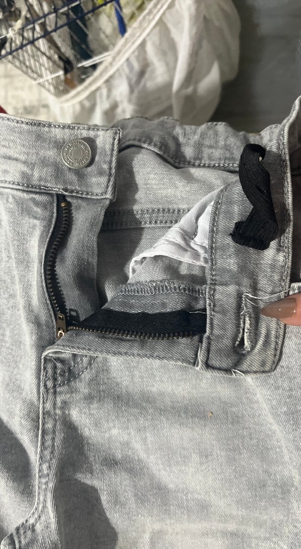 Gri  kot erkek çocuk Pantolon - Görsel 2