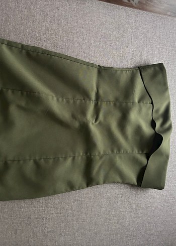 Stradivarius Haki Mini Elbise