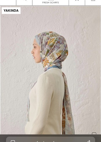 Beden Fresh scarfs çiçekli iki adet şal