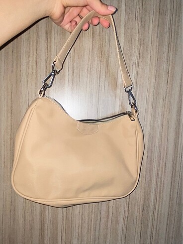 Housebags krem omuz çanta