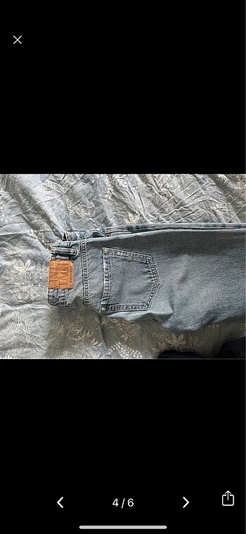 m Beden mavi Renk STRADIVARIUS MOM JEAN
