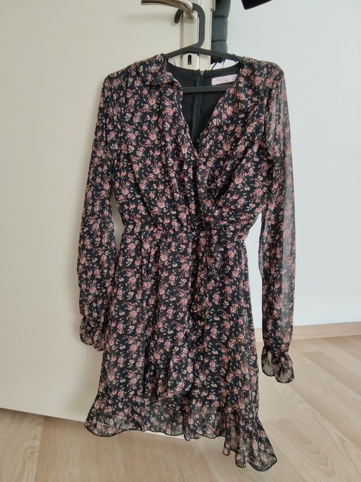 Çiçek Desenli Bohem Uzun Elbise - Görsel 2