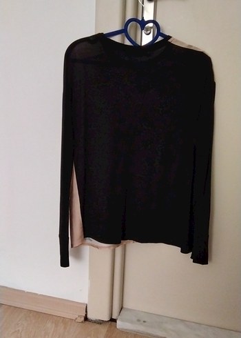 Kadın Bej Baskılı Uzun Kollu Bluz - Görsel 3