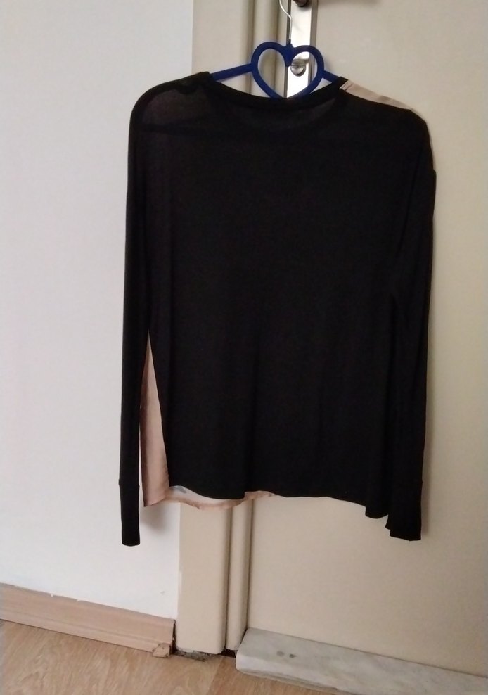 Kadın Bej Baskılı Uzun Kollu Bluz - Görsel 3