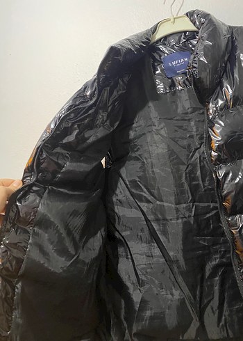 Siyah Parlak Kadın Yelek - Görsel 3