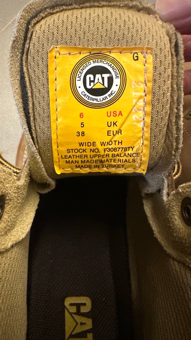 CAT sarı nubuk bot - Görsel 5