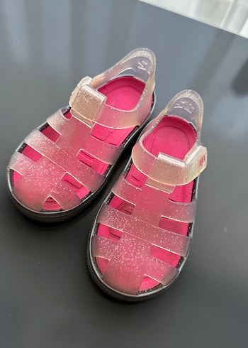 Kız Çocuk Pembe Şeffaf ıgor sandalet - Görsel 3