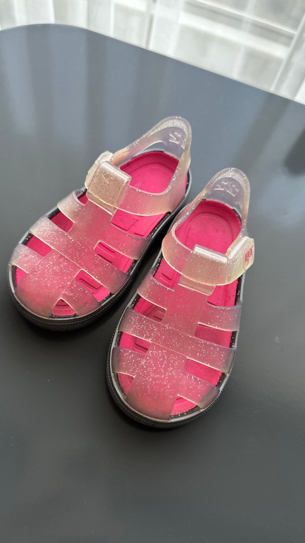 Kız Çocuk Pembe Şeffaf ıgor sandalet - Görsel 3