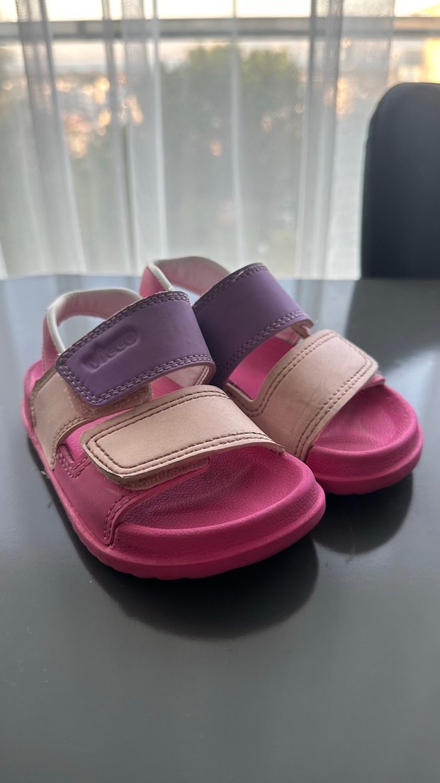 Kız Çocuk Pembe Renkli vicco sandalet - Görsel 2