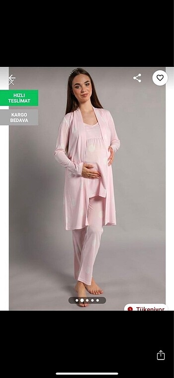 Diğer Damla sabahlıklı lohusa pijama takımı